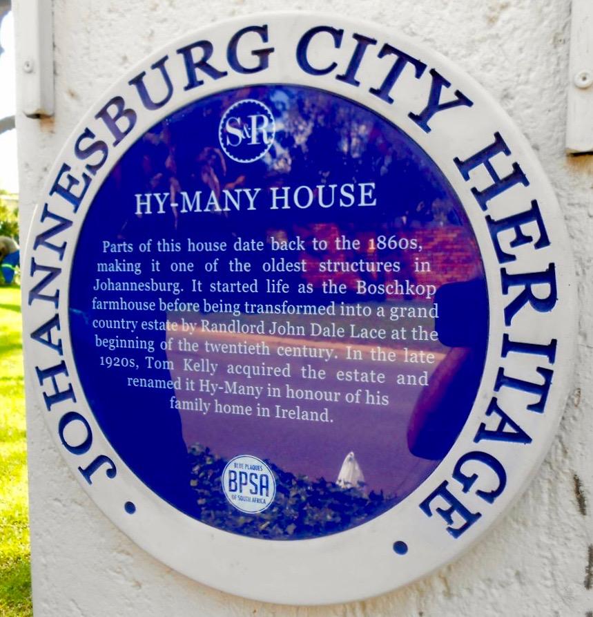 Hy-Many House Blue Plaque - 2014