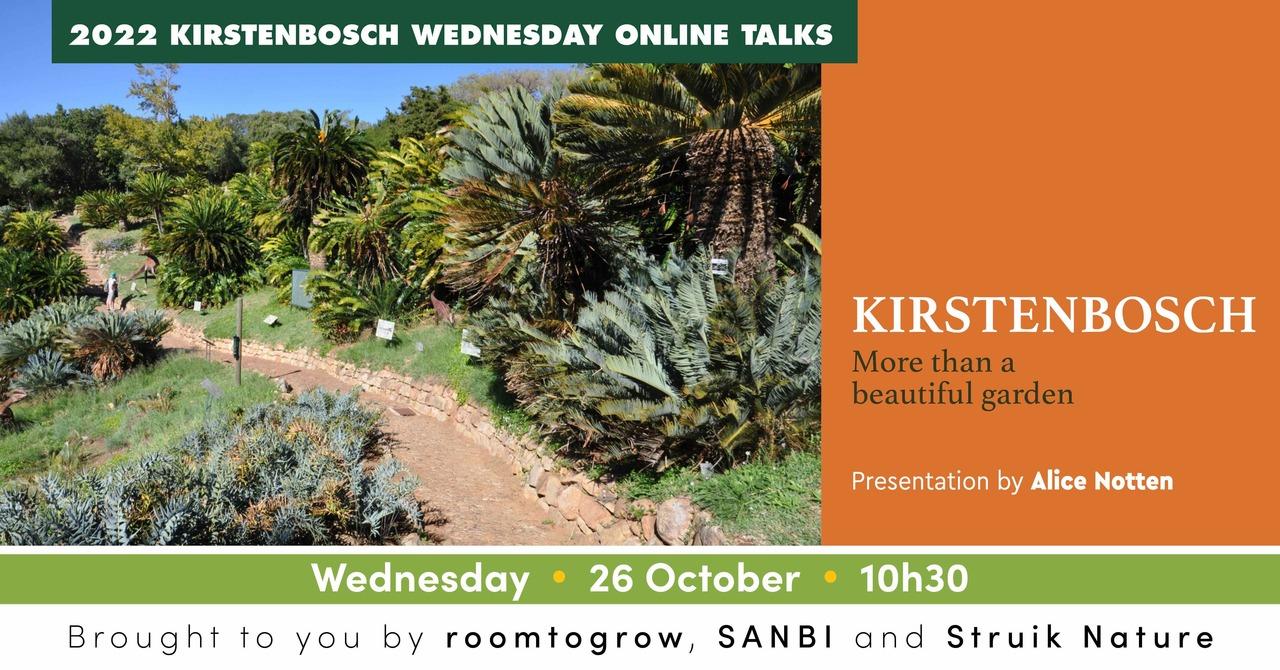 Kirstenbosch Talk - 26 October 2022