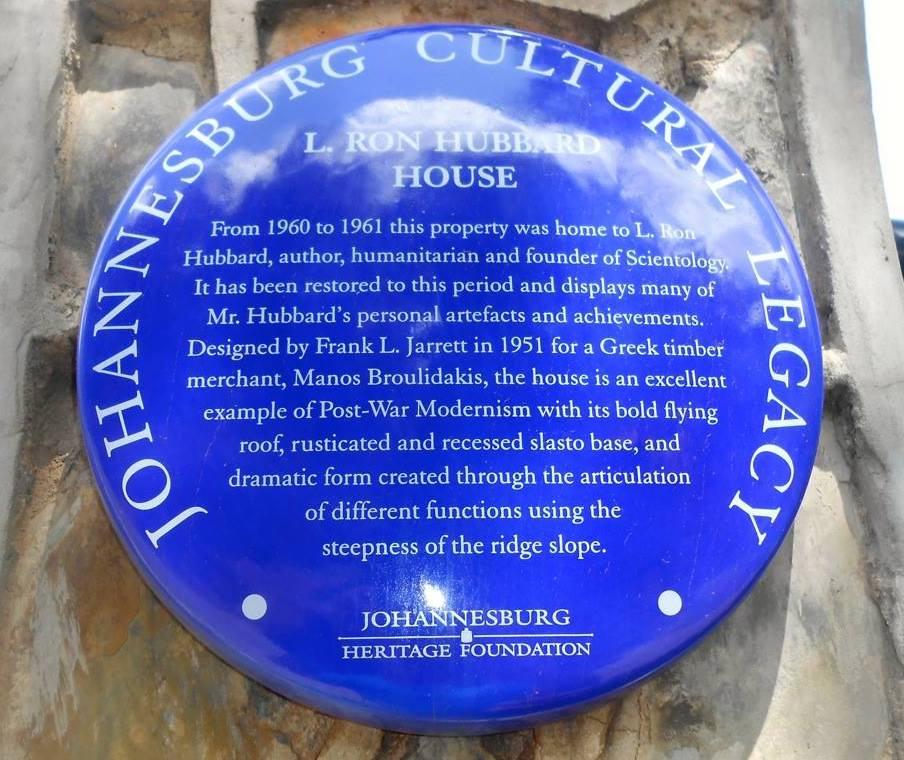 L Ron Hubbard House Blue Plaque - Heritage Portal - 2014