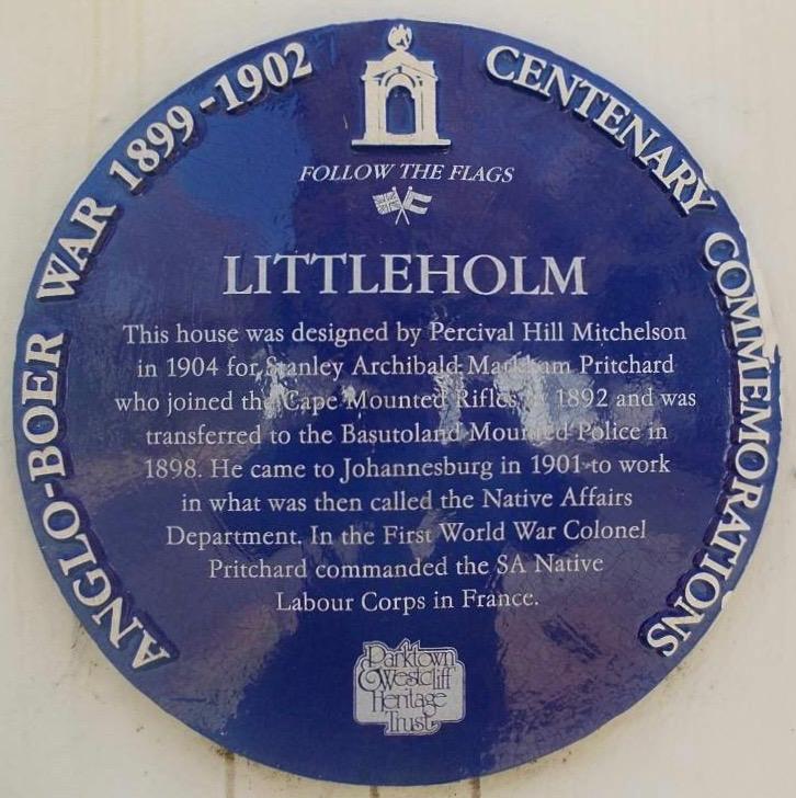 Littleholm Blue Plaque - Heritage Portal - 2012