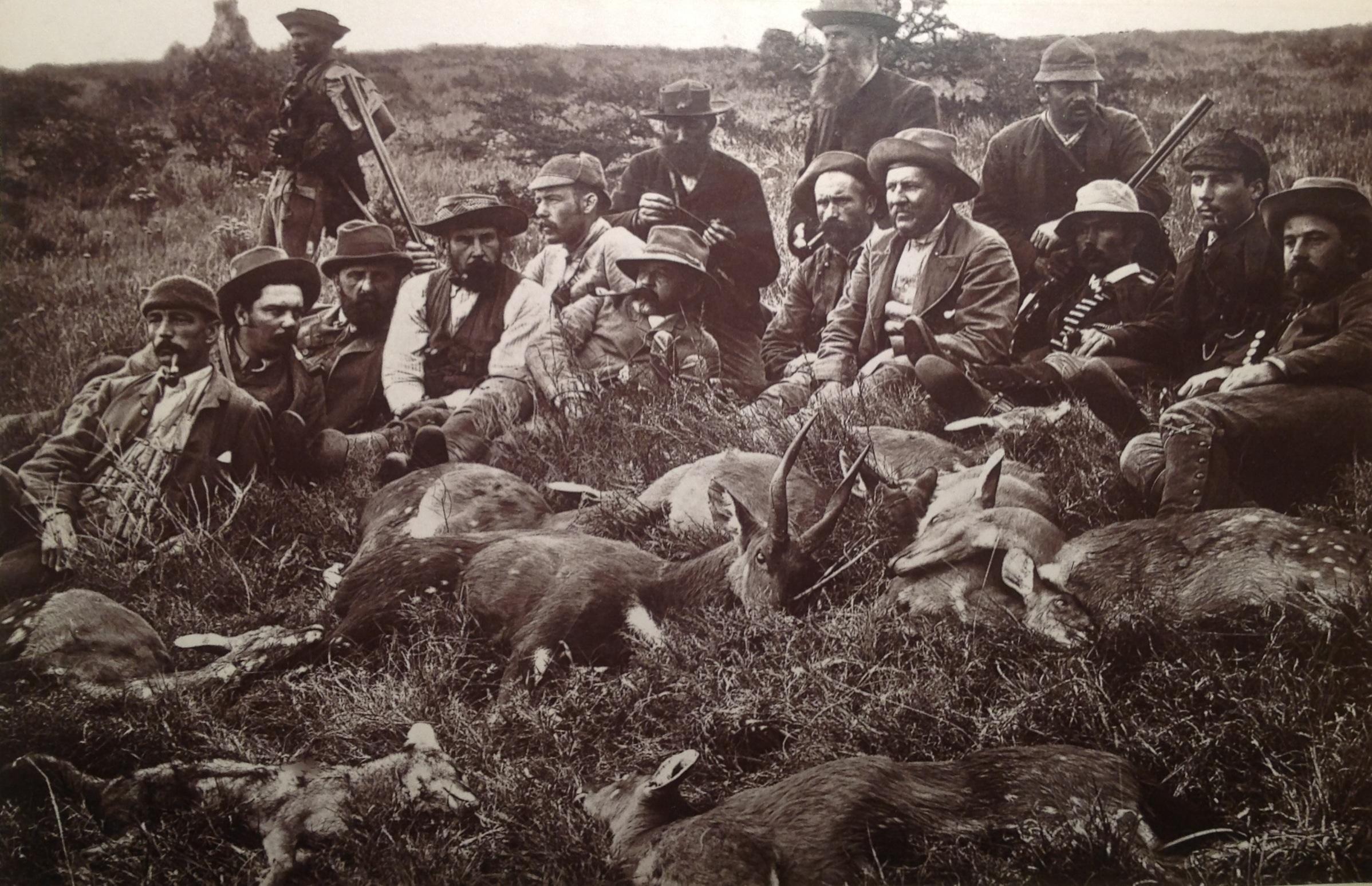 Local hunting party - Wycombe Vale in the Eastern Cape circa 1888 - photographer Robert Harris - via Carol Hardijzer
