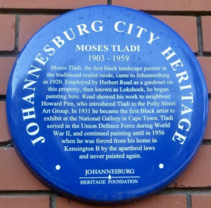 Moses Tladi Blue Plaque - Kathy Munro