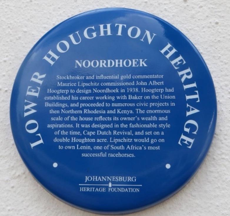 Noordhoek Blue Plaque - Sourced by Kathy Munro