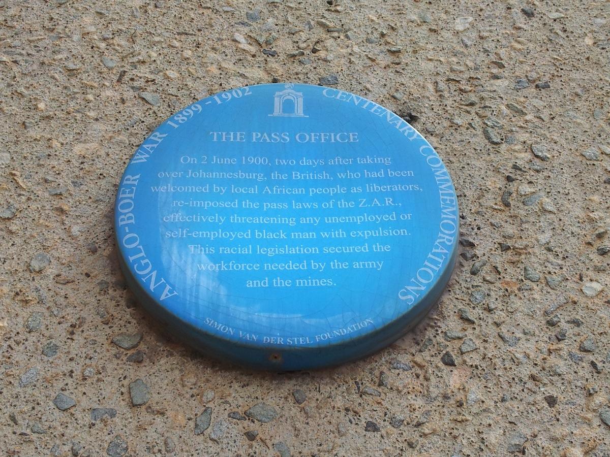 Pass Office Blue Plaque - Heritage Portal - 2012