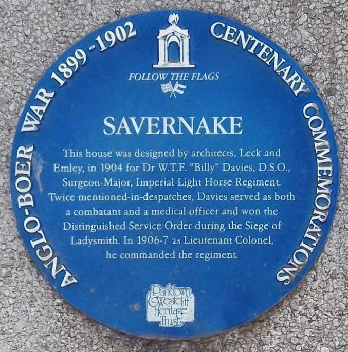 Savernake Blue Plaque - Heritage Portal - 2017