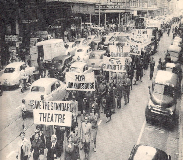 Save the Standard Theatre Protest - Lost Johannesburg Arnold Benjamin