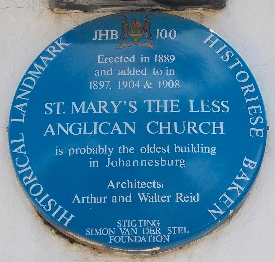 St Mary's the Less Blue Plaque - Heritage Portal - 2012