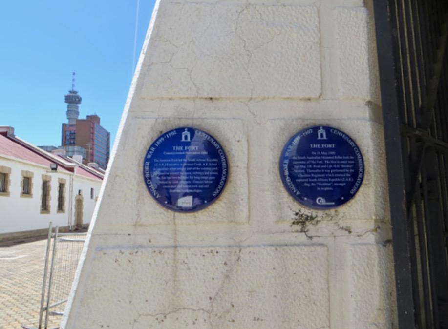 The Fort Blue Plaques - Sourced by Kathy Munro