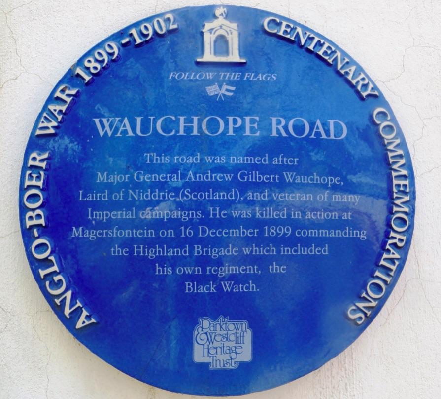 Wauchope Road Blue Plaque - Sourced by Kathy Munro