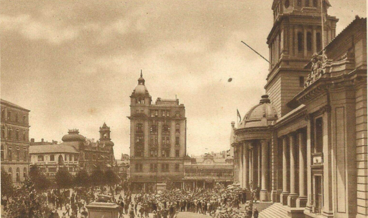 1926 Postcard of City Hall Johannesburg