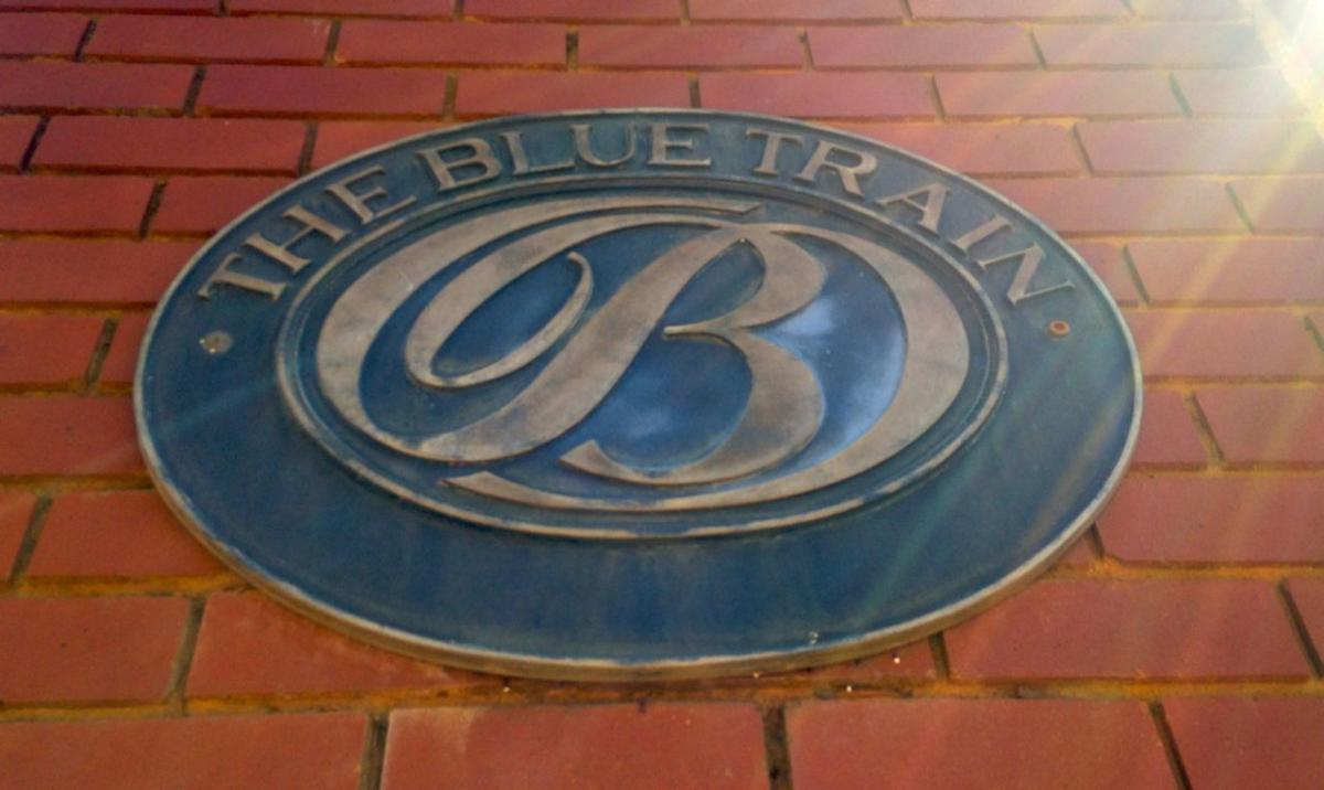 Blue Train Sign - Heritage Portal - April 2015