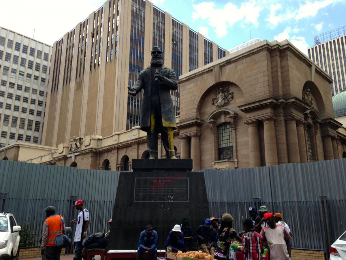 Carl von Brandis Statue vandalised - Heritage Portal - 2015
