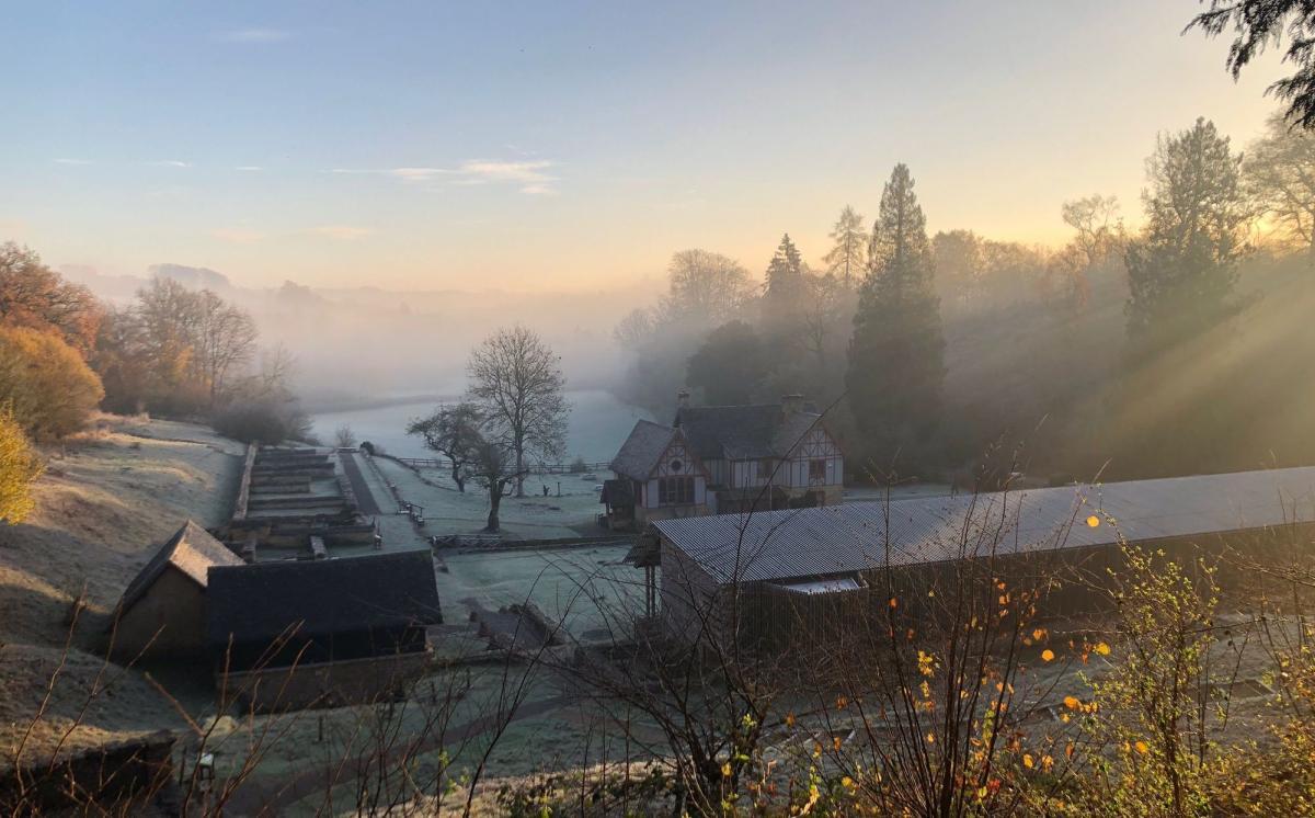 Chedworth Roman Villa from above - James Ball - 2022
