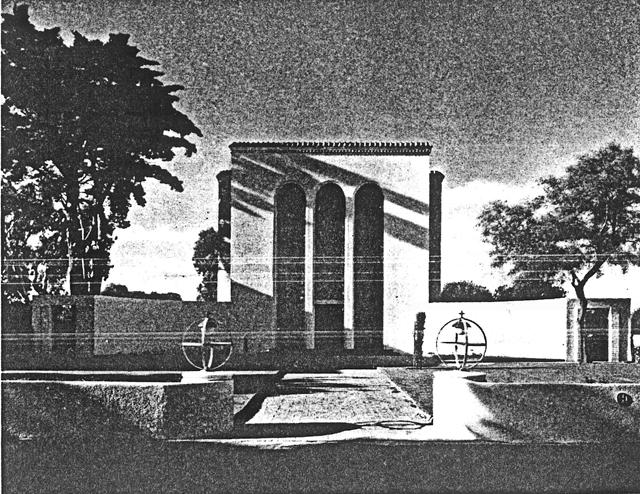Christian Science Church - Front Elevation - source unknown - submitted by Gerald Humphrey to Artefacts