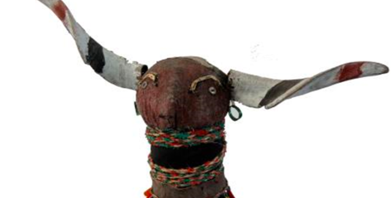 Goat horned Ndebele Doll - WAM Collection - cropped