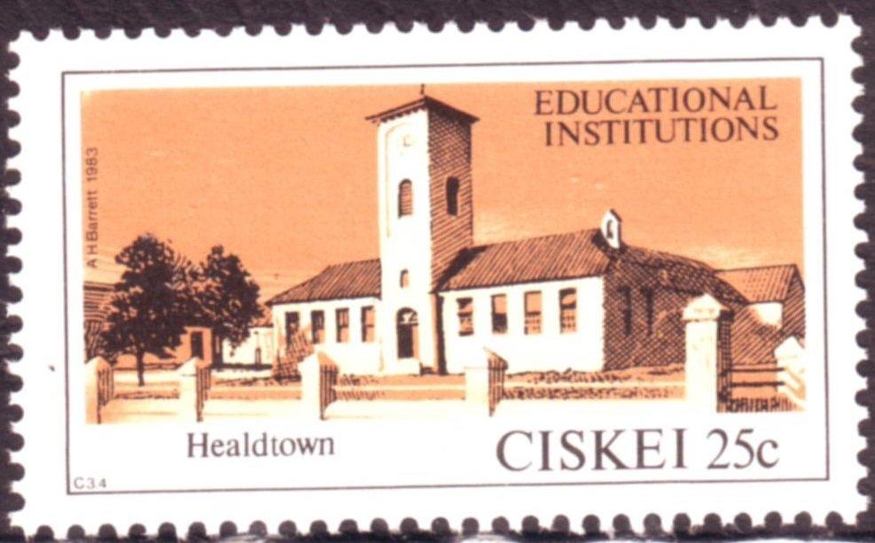 Healdtown stamp - AH Barrett 1983 via Daluxolo Moloantoa