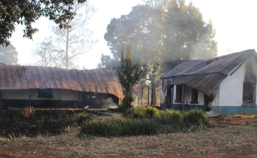 Huntington Hall destroyed by fire - Mpumalanga Heritage