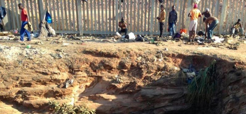 Informal mining at George Harrison Park - Heritage Portal - 2015