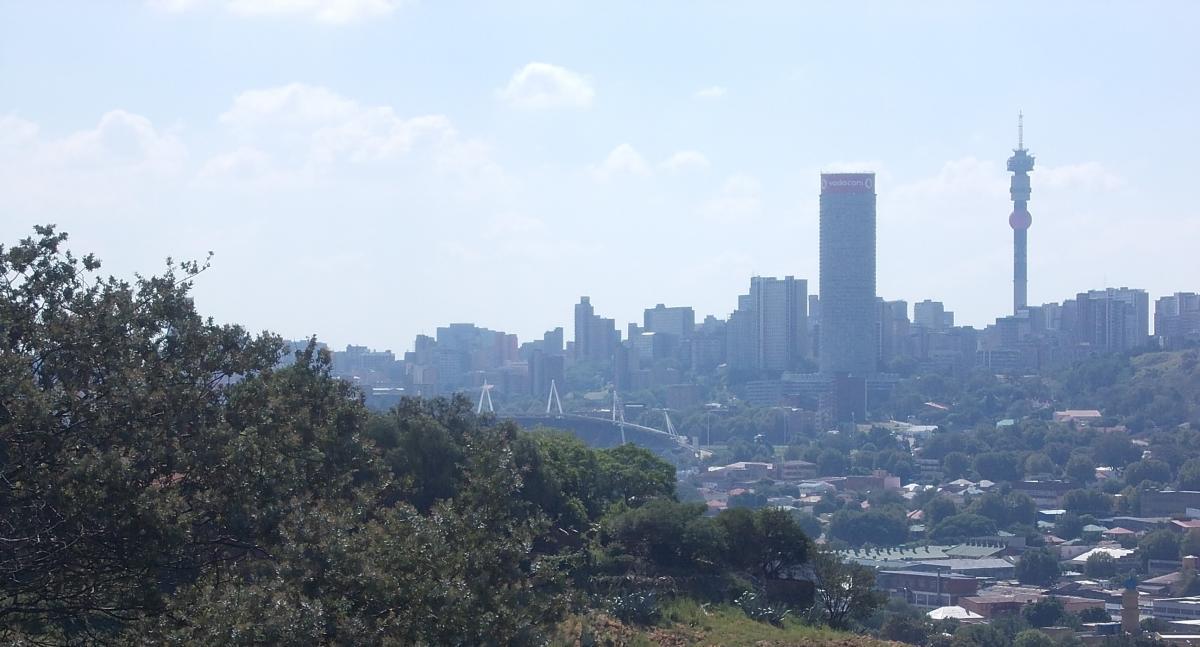 Joburg skyline from the east - Heritage Portal - 2014