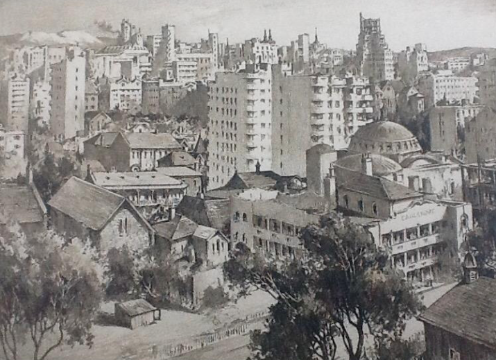 Johannesburg Lithograph - Charles Ernest Peers - circa 1937