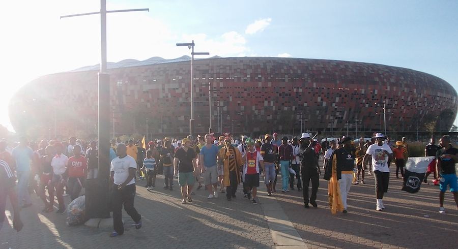 Leaving Soccer City - Heritage Portal - 2013