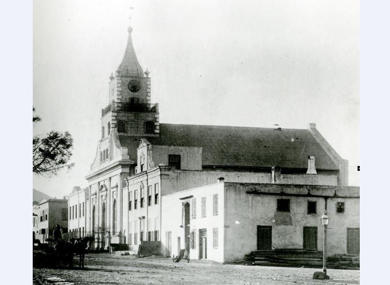 View up Strand Street circa 1880 - Cape Archives - E2169