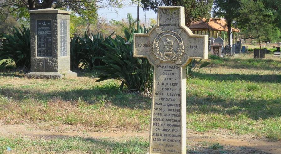 Memorials at the Military Garden of Remembrance in the old Polokwane Cemetery - SJ de Klerk