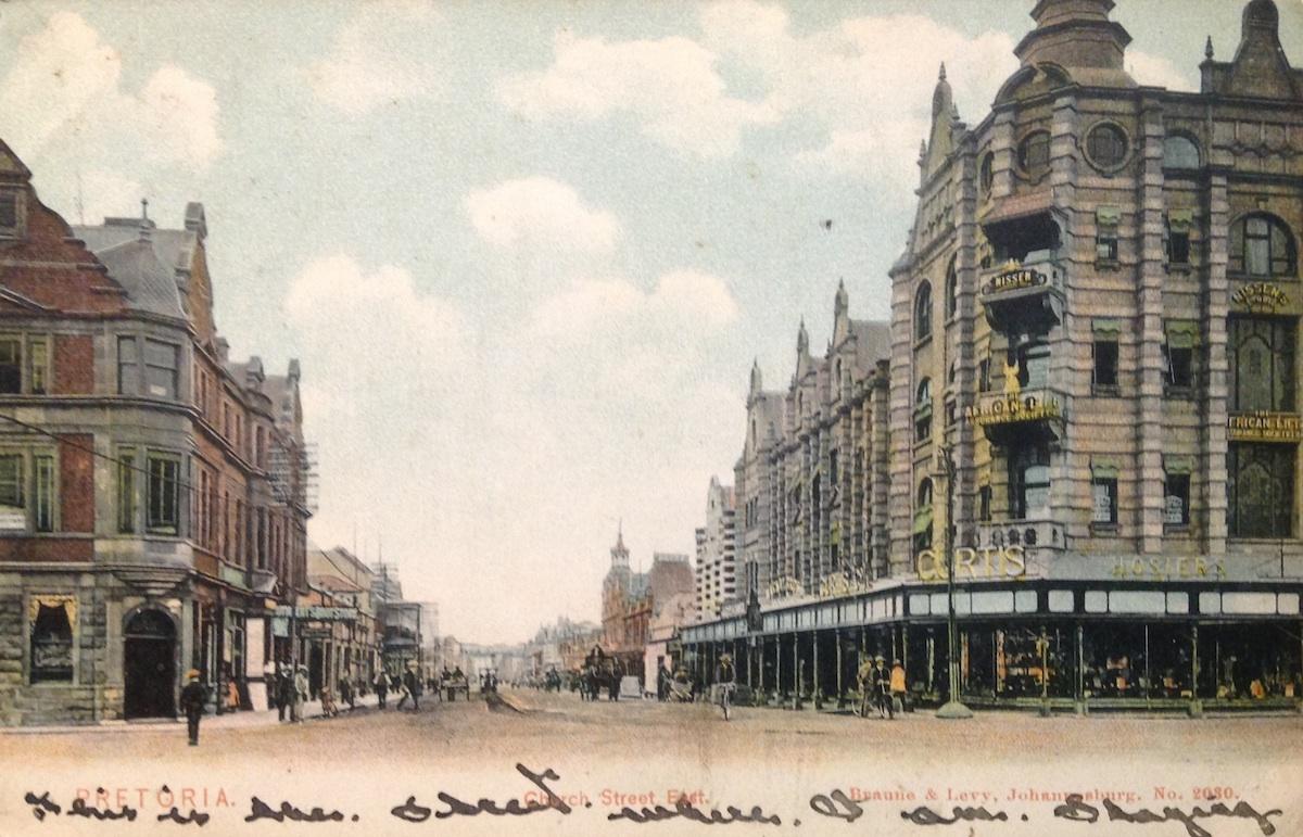 Nissen studio on the 3rd floor of the Tudor building as depicted on a postcard showing Church street looking east 1904 via Carol Hardijzer
