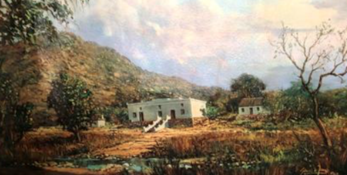 Painting of the Kruger farmhouse - print acquired by Kathy Munro