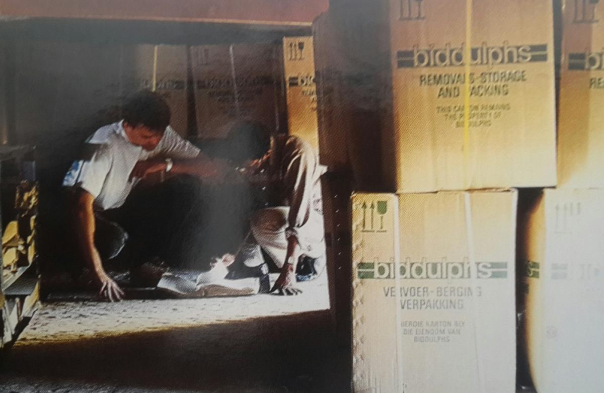 Part of the Gold Fields collection trasnported from Johannesburg to Grahamstown in the early 1990s