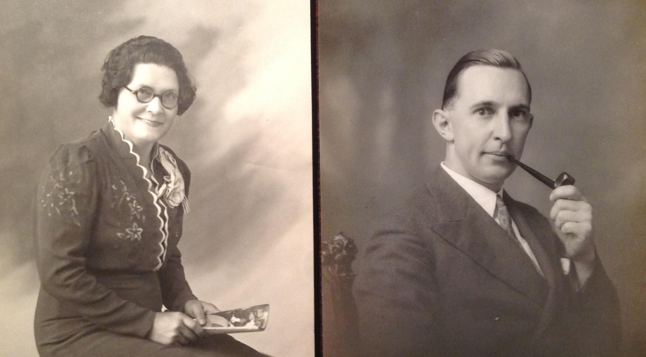 Margaretta Joubert (by unknown photographer). Right: Sitter unknown – photograph by Pretoria based Aug. Blaettler.