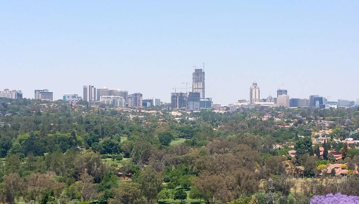 Sandton Skyline from Bryanston - Heritage Portal - October 2018