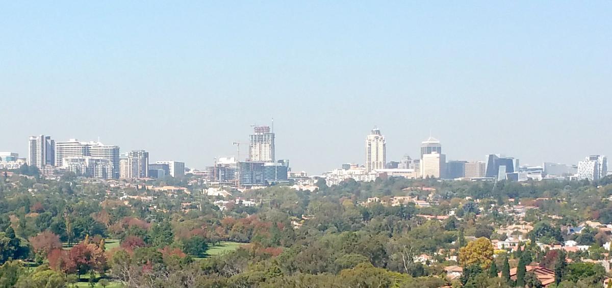 Sandton skyline from Bryanston - Heritage Portal - April 2018