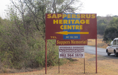 Sappersrus Heritage Centre main sign - Kathy Munro - September 2016