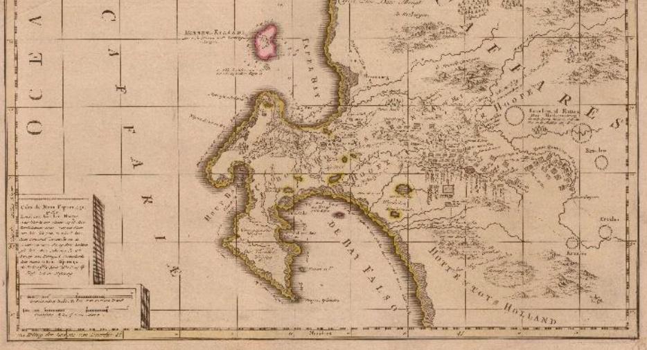 Section of Johan Loots Map 1699 Cape of Good Hope via Roger Stewart