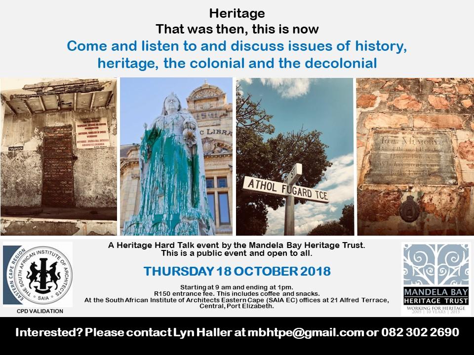 MBHT - Heritage Hardtalk 2018 - Flyer