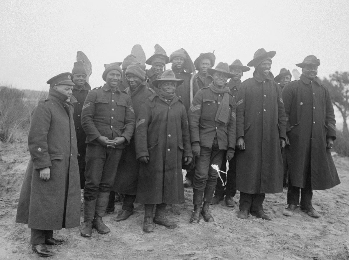 A group of SANLC men in France circa 1917
