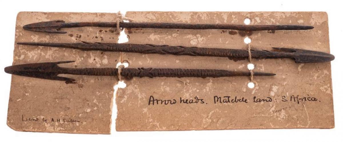 Arrow heads Matabeleland - Bought on auction in the UK by Michael Jackson