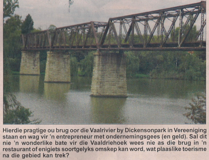 Bridge over the Vaal near Vereening - Triangle Courier
