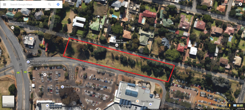 Buffer Zone Image Melville - Google maps
