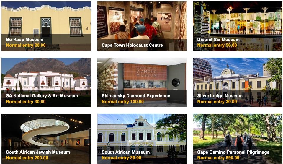 Cape Town Pass - A few of the attractions
