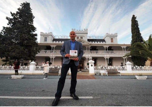 Dean Allen outside the Lord Milner Hotel
