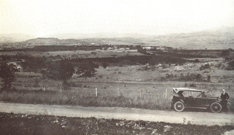 Hugh Hall with his new model T Ford in 1933 - Courtesy H L Hall and Sons and Hans Bornman