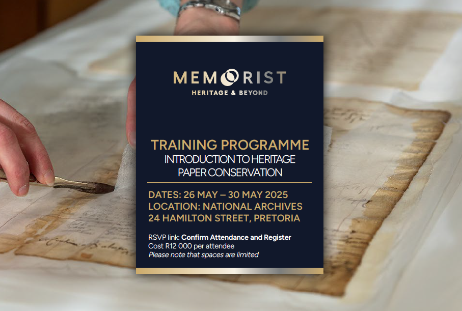 Introduction to Heritage Paper Conservation - 26-30 May 2025