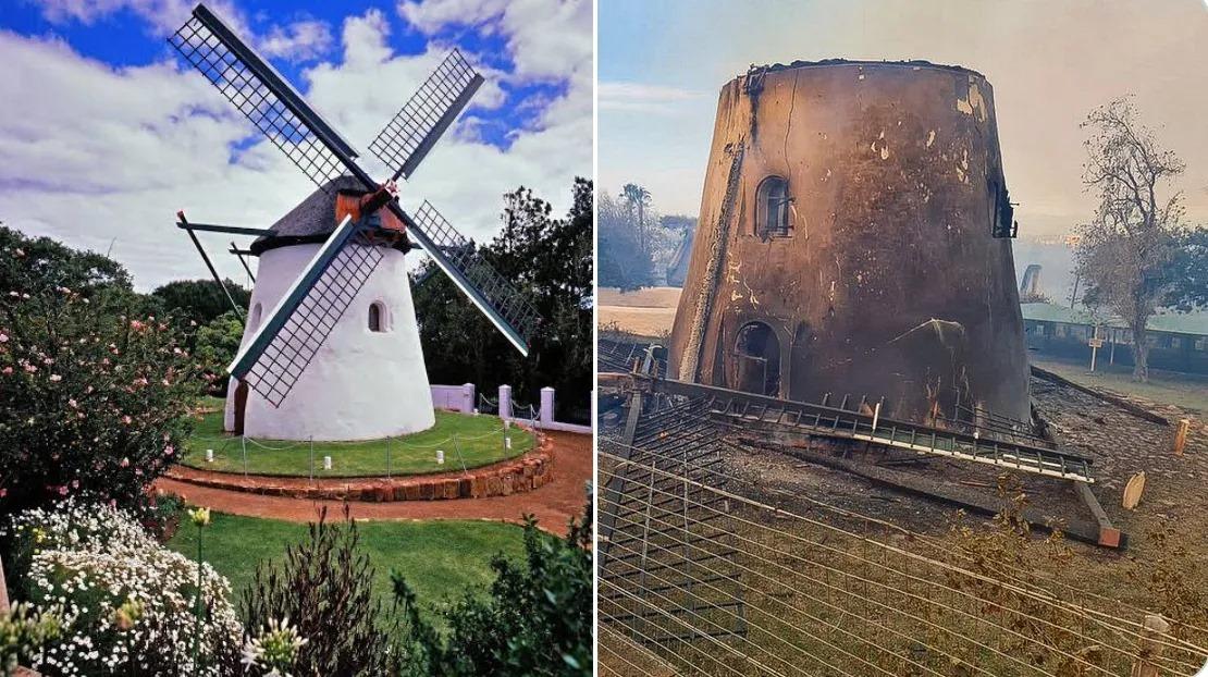 Mosterts Mill before and after via Friends of Mosterts Mill