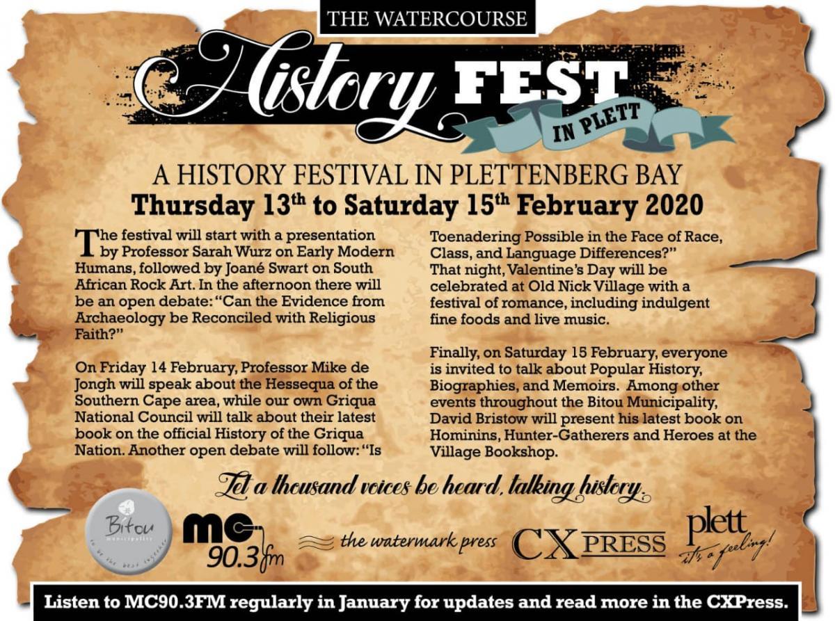 Plett History Fest 13-15 February