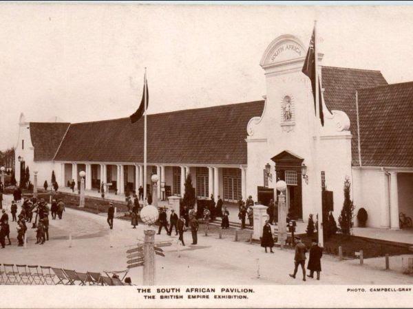 Postcard of the South African Pavillion at the British Empire Exhibition