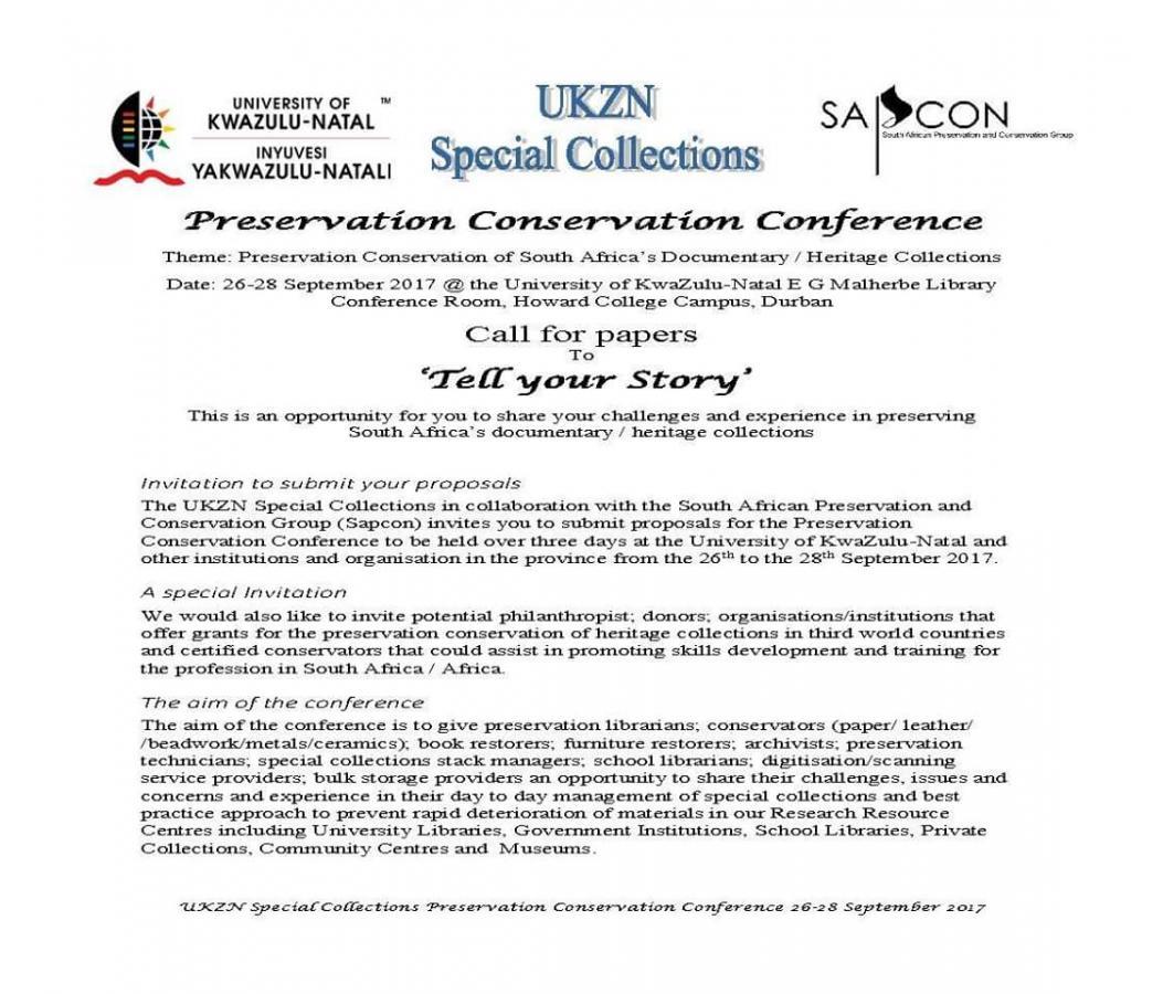Preservation Conservation Conference 2017