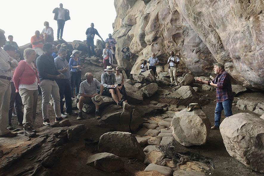 Prof John Parkington at Diepkloof 2019 - Chris Murphy