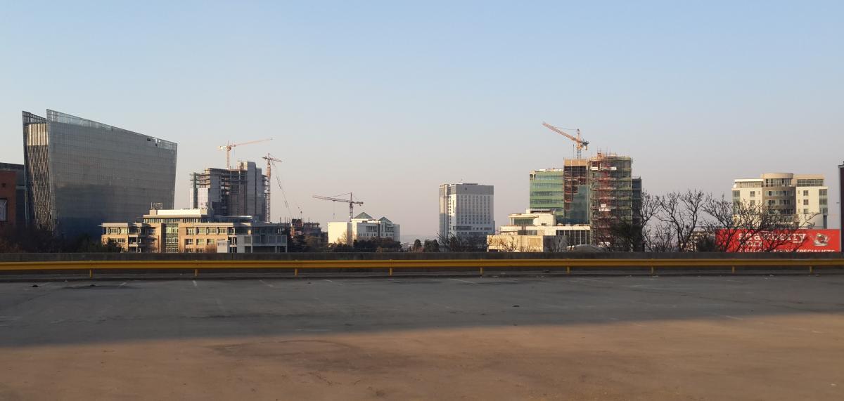 Sandton skyline from Sandton City Roof - Heritage Portal - 2017